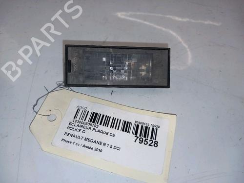 Used Licence plate light RENAULT MEGANE III Hatchback (BZ0/1_, B3_) 1.5 dCi (106 hp) 30419332