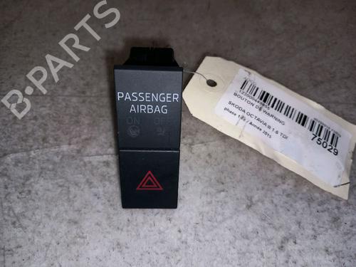 Used Warning switch SKODA OCTAVIA III (5E3, NL3, NR3) 1.6 TDI (105 hp) 30433461