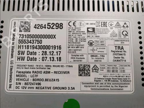 Display OPEL CORSA E (X15) 1.4 (08, 68) | BP39547942C48 - Image 2