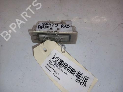 Used Licence plate light RENAULT 19 II (B/C53_) 1.4 (80 hp) 30422817