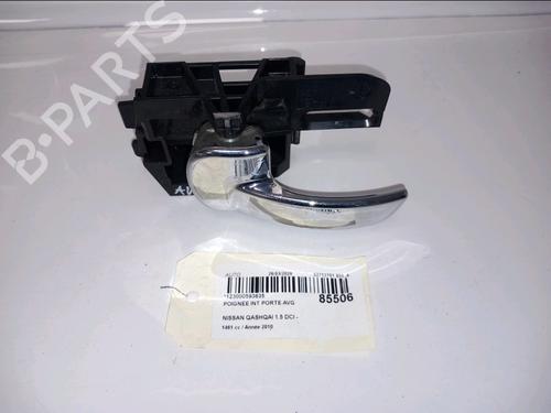 Venstre fortil invendig håndtag Venstre fortil invendig håndtag NISSAN QASHQAI I (J10, NJ10) 1.5 dCi (106 hp) 33814626 33814626