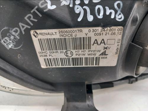 Left headlight RENAULT MEGANE III Hatchback (BZ0/1_, B3_) 1.5 dCi (BZ09, BZ0D, BZ1W, BZ29, BZ14) | BP30584593C28