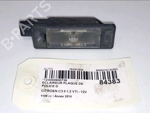 Nummerpladelys Nummerpladelys CITROËN C3 II (SC_) 1.2 VTi 82 (82 hp) 35719525 35719525