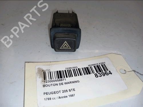 Used Warning switch PEUGEOT 205 I (741A/C) [1983-1987]  30426813