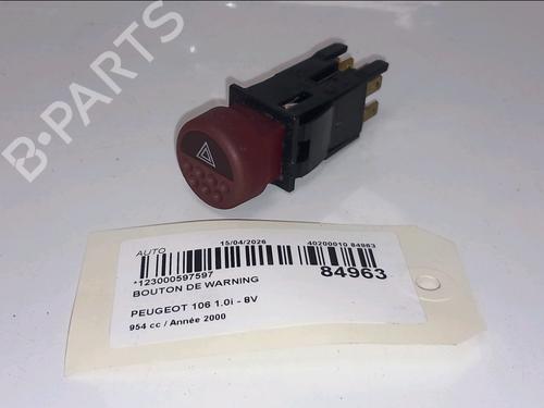 Used Warning switch Warning switch PEUGEOT 106 II (1A_, 1C_) 1.0 i (50 hp) 34112618 34112618