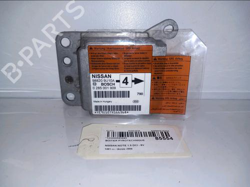Used ECU airbags ECU airbags NISSAN NOTE (E11, NE11) 1.5 dCi (86 hp) 33814556 33814556