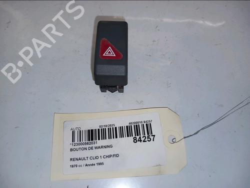 Used Warning switch RENAULT CLIO I (B/C57_, 5/357_) 1.9 D (B/C/S576, B/C/S57L) (64 hp) 30423054