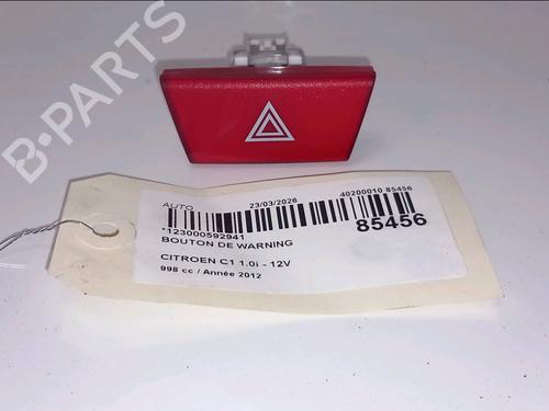Used Warning switch Warning switch CITROËN C1 (PM_, PN_) 1.0 (68 hp) 33458070 33458070