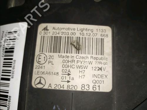 Left headlight MERCEDES-BENZ C-CLASS (W204) C 220 CDI (204.008) | BP39609043C28 - Image 2