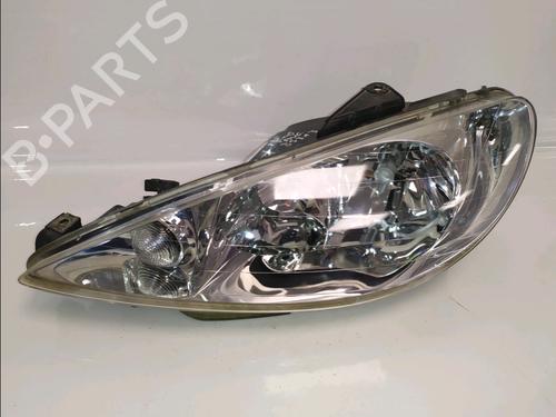 Used Left headlight Left headlight PEUGEOT 206 Hatchback (2A/C) 1.4 HDi eco 70 (68 hp) 36374081 36374081
