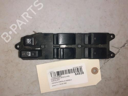 Used Left front window switch TOYOTA COROLLA Verso (ZER_, ZZE12_, R1_) 2.2 D-4D (AUR10_, AUR10R) (136 hp) 30426479