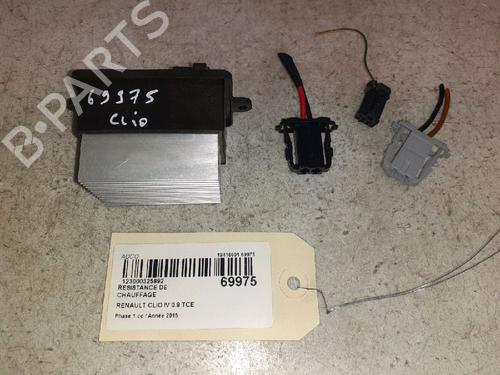 Used Heater resistor RENAULT CLIO IV (BH_) 0.9 TCe 90 (BHNF, BHMA, BHMH, BHJK, BHJR) (90 hp) 30420348