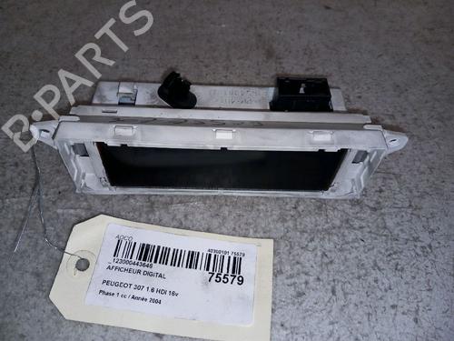 Used Display monitor PEUGEOT 307 (3A/C) 1.6 HDi 110 (109 hp) 30415342