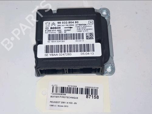 Used ECU airbags ECU airbags PEUGEOT 208 I (CA_, CC_) 1.4 HDi (68 hp) 39899413 39899413