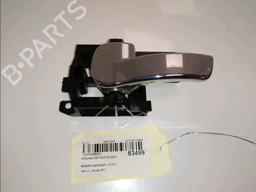 Used Rear left interior door handle NISSAN QASHQAI I (J10, NJ10) 1.5 dCi (110 hp) 33230916