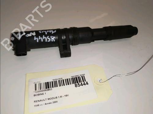 Used Ignition coil Ignition coil RENAULT MODUS / GRAND MODUS (F/JP0_) 1.6 (JP03, JP0B, JP0U, JP0Y, JP1G) (112 hp) 34112579 34112579