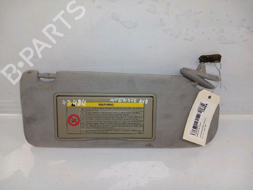 Used Right sun visor TOYOTA AVENSIS (_T25_) 1.8 VVT-i (ZZT251_, ZZT251R) (129 hp) 30434226