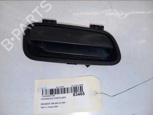 Used Rear left exterior door handle PEUGEOT 206 SW (2E/K) 2.0 HDi (90 hp) 30800593