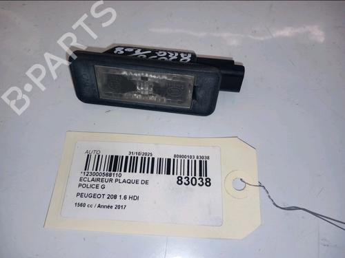 Nummerpladelys PEUGEOT 208 I (CA_, CC_) 1.6 HDi / BlueHDi 75 (75 hp) 30422295