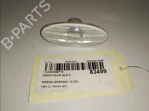 Used Right side indicator NISSAN QASHQAI I (J10, NJ10) 1.5 dCi (110 hp) 33230954