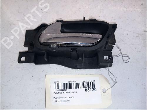 Used Front left interior door handle PEUGEOT 407 (6D_) 1.6 HDi 110 (6D9HZC, 6D9HYC) (109 hp) 30416729