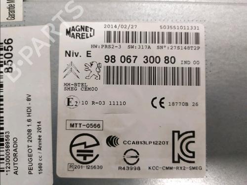 Radio PEUGEOT 2008 I (CU_) 1.6 HDi | BP33261747E6 - Image 2