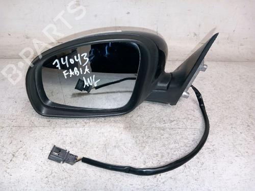 Used Left mirror SKODA FABIA II Combi (545) 1.9 TDI (105 hp) 30419187