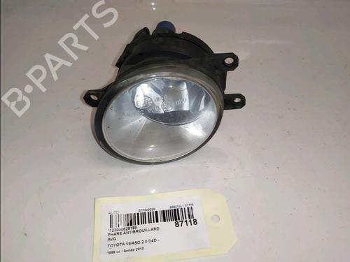 Used Left front fog light Left front fog light TOYOTA VERSO (_R2_) 2.0 D-4D (AUR20_, AUR20R) (126 hp) 39942331 39942331
