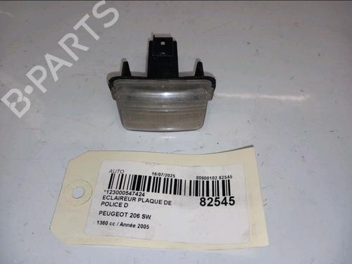 Nummerpladelys PEUGEOT 206 SW (2E/K) 1.4 16V (88 hp) 30431249