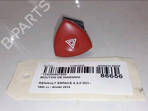 Warning switch RENAULT ESPACE IV (JK0/1_) 2.0 dCi (JK03, JK04, JK1C, JK1G, JK1J, JK1K) | BP36517134I22 - Image 2