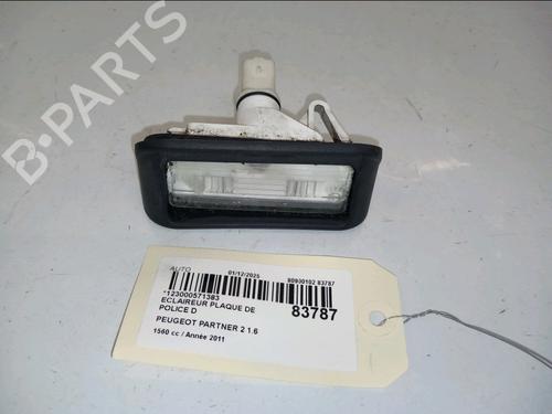 Used Licence plate light PEUGEOT PARTNER Box Body/MPV 1.6 HDi 16V (90 hp) 30717036