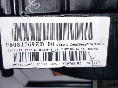 Steering column stalk PEUGEOT 2008 I (CU_) 1.6 HDi | BP37229009I23 - Image 5