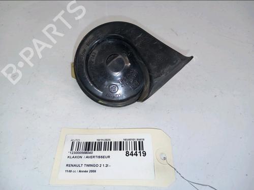 Horn RENAULT TWINGO II (CN0_) 1.2 16V (CN0K, CN0V, CN0A) (76 hp) 30488642