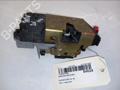 Used Rear right lock PEUGEOT 206 Hatchback (2A/C) 1.4 i (75 hp) 31350458