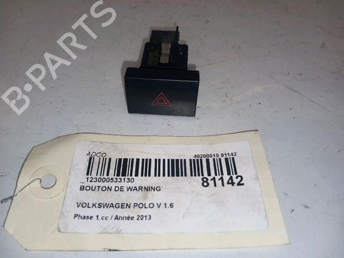 Used Warning switch VW POLO V (6R1, 6C1) 1.6 TDI (90 hp) 30433729