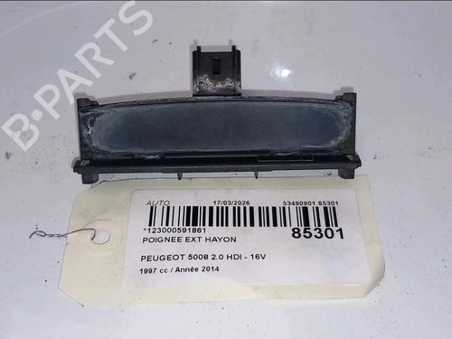 Used Tailgate handle Tailgate handle PEUGEOT 5008 (0U_, 0E_) 2.0 HDi 150 / BlueHDi 150 (150 hp) 33814697 33814697