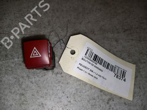 Used Warning switch PEUGEOT 206+ (2L_, 2M_) 1.4 HDi eco 70 (68 hp) 30424282