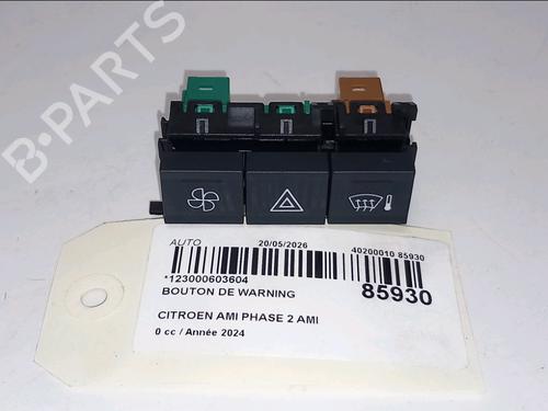 Used Warning switch Warning switch CITROËN AMI (9A_) Electric (9AZ2CA) (8 hp) 35999806 35999806