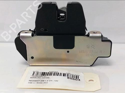 Used Tailgate lock Tailgate lock PEUGEOT 208 I (CA_, CC_) 1.2 VTI 82 (82 hp) 33867175 33867175