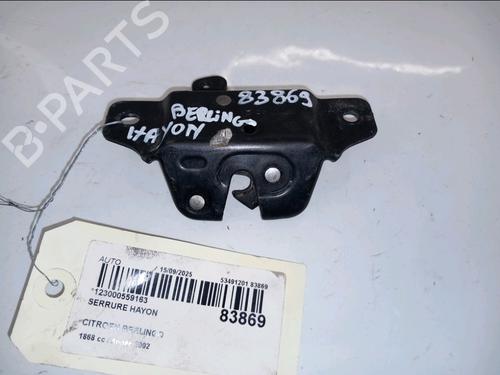 Used Tailgate lock CITROËN BERLINGO / BERLINGO FIRST MPV (MF_, GJK_, GFK_) 1.9 D (MFWJZ) (70 hp) 30427314