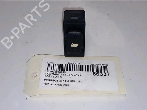 Used Left rear window switch Left rear window switch PEUGEOT 407 (6D_) 2.0 HDi 135 (6DRHRH, 6DRHRE, 6DRHRG, 6DRHRJ) (136 hp) 36450365 36450365