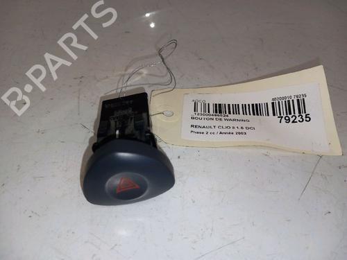 Used Warning switch RENAULT CLIO II (BB_, CB_) 1.5 dCi (B/CB07) (65 hp) 30413689