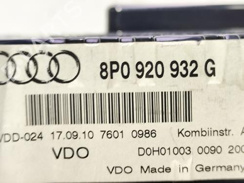 Instrument cluster AUDI A3 Sportback (8PA) 1.6 TDI | BP31746679C47