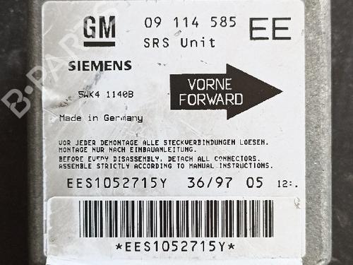 Used ECU airbags OPEL CORSA B (S93) [1993-2009]  31726547