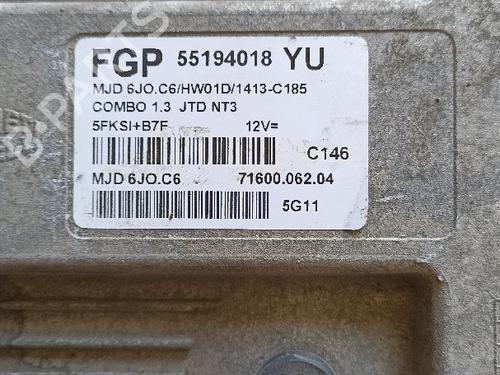 Engine control unit (ECU) OPEL COMBO Box Body/MPV | BP31726601M57