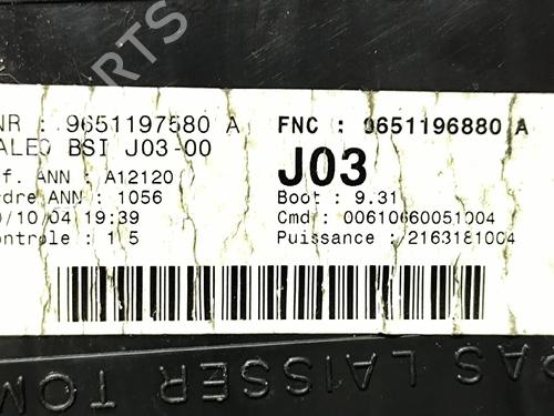 Fuse box PEUGEOT 307 (3A/C) 1.6 HDi 110 | BP32070568E1 