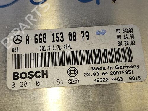 Engine control unit (ECU) MERCEDES-BENZ A-CLASS (W169) A 170 (169.032, 169.332) | BP36411099M57 - Image 2