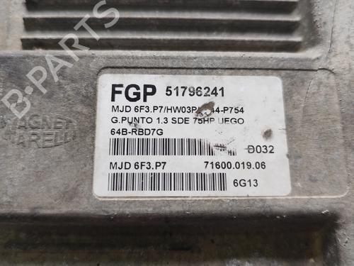Engine control unit (ECU) FIAT GRANDE PUNTO (199_) 1.3 D Multijet | BP37684878M57 - Image 2