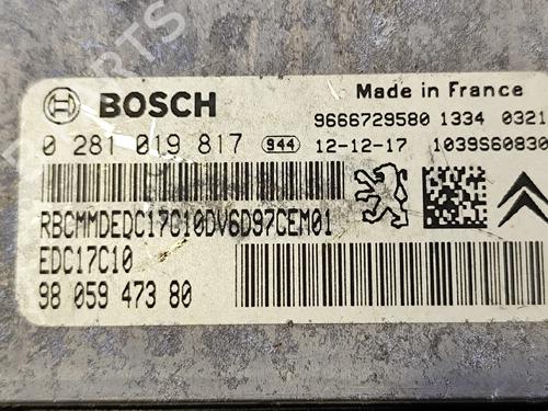 Engine control unit (ECU) PEUGEOT PARTNER Box Body/MPV 1.6 HDi | BP37696790M57  - Image 6