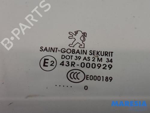 Front right door window PEUGEOT 3008 I MPV (0U_) 1.6 VTi | BP31508511C19